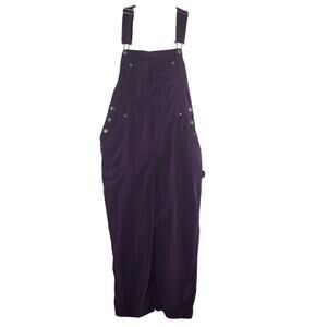 Vintage Rachel's Kids Purple Velvet Corduroy Overalls Size 16 Y2K Retro Grunge